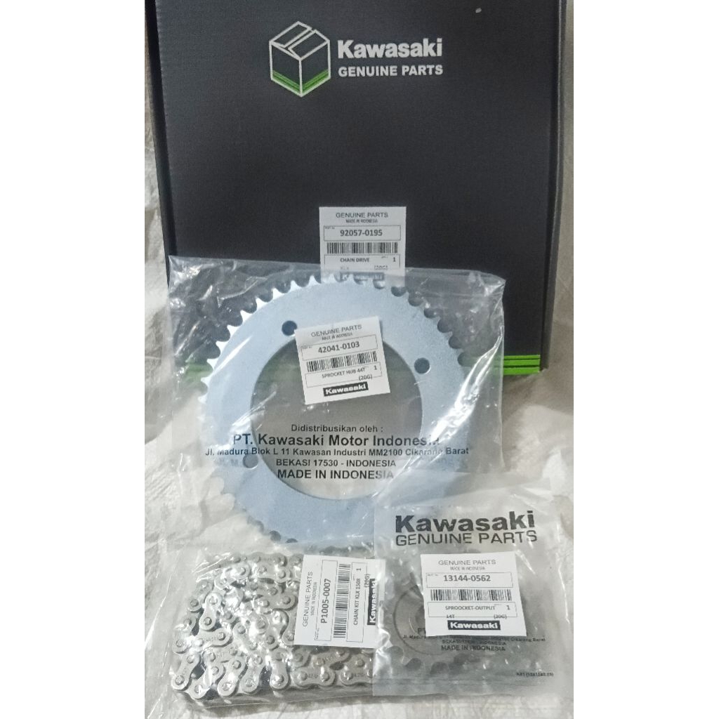 ชุดเกียร์โซ่ KLX 150 KLX 150 FRONT REAR GEAR CHAIN KLX 150 ชุดเกียร์ KLX 150 ชุดเกียร์ KLX 150