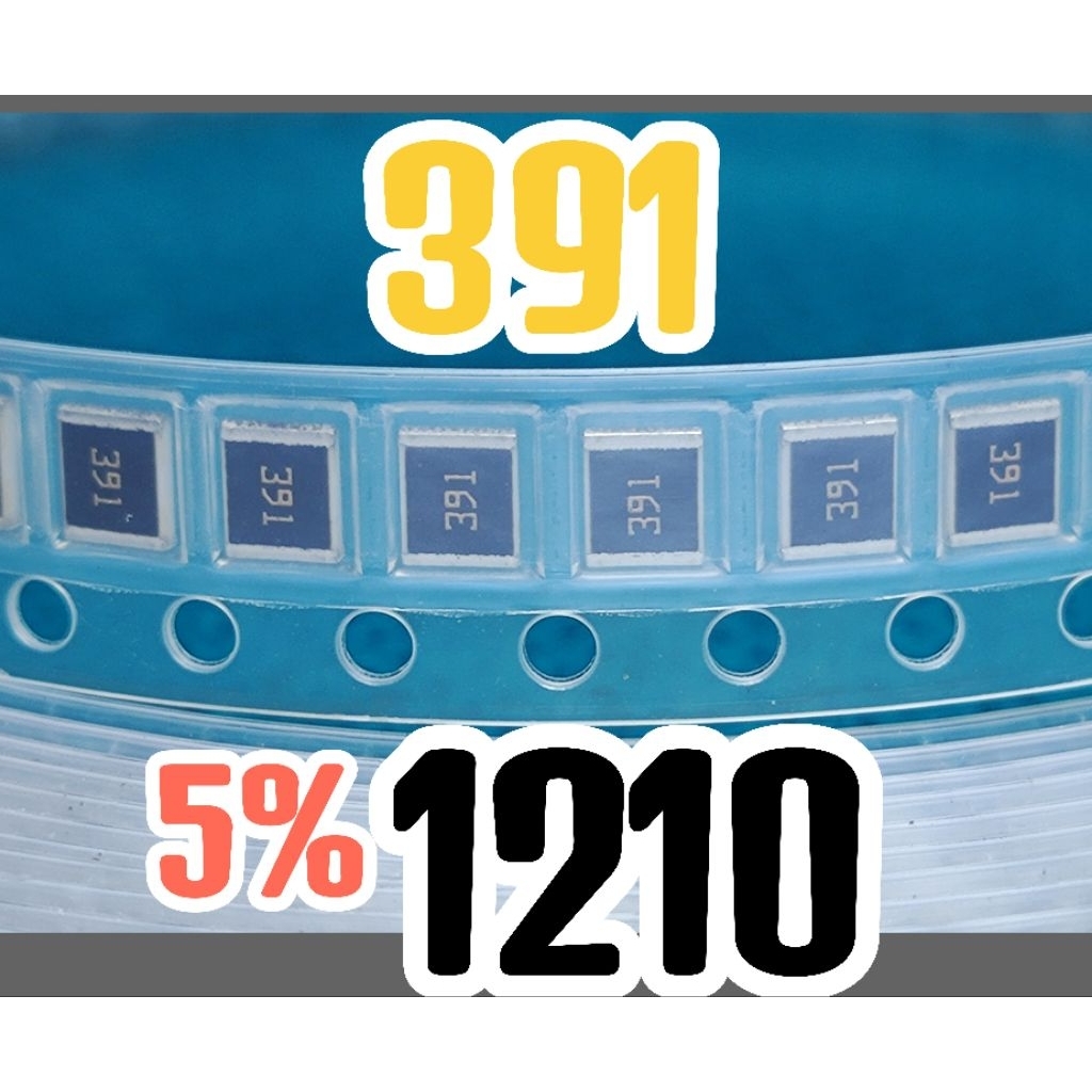 10 ชิ้น ตัวต้านทานชิป smd 391 390R ขนาด 1210 3225 5% 390 โอห์ม 390ohm 1WATT