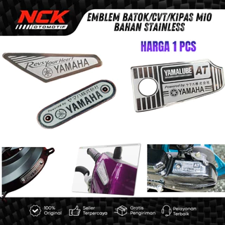 ฝาครอบพัดลม CVT EMBLEM MIO STAINLESS MATERIAL YAMAHA อุปกรณ์เสริมรถจักรยานยนต์