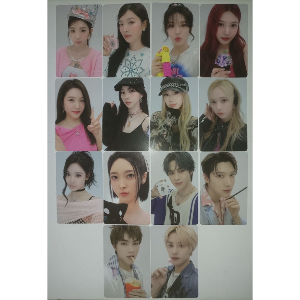 SMTOWN Family Aespa, Naevis, Red Velvet & WayV การ์ดรูปถ่ายอย่างเป็นทางการ