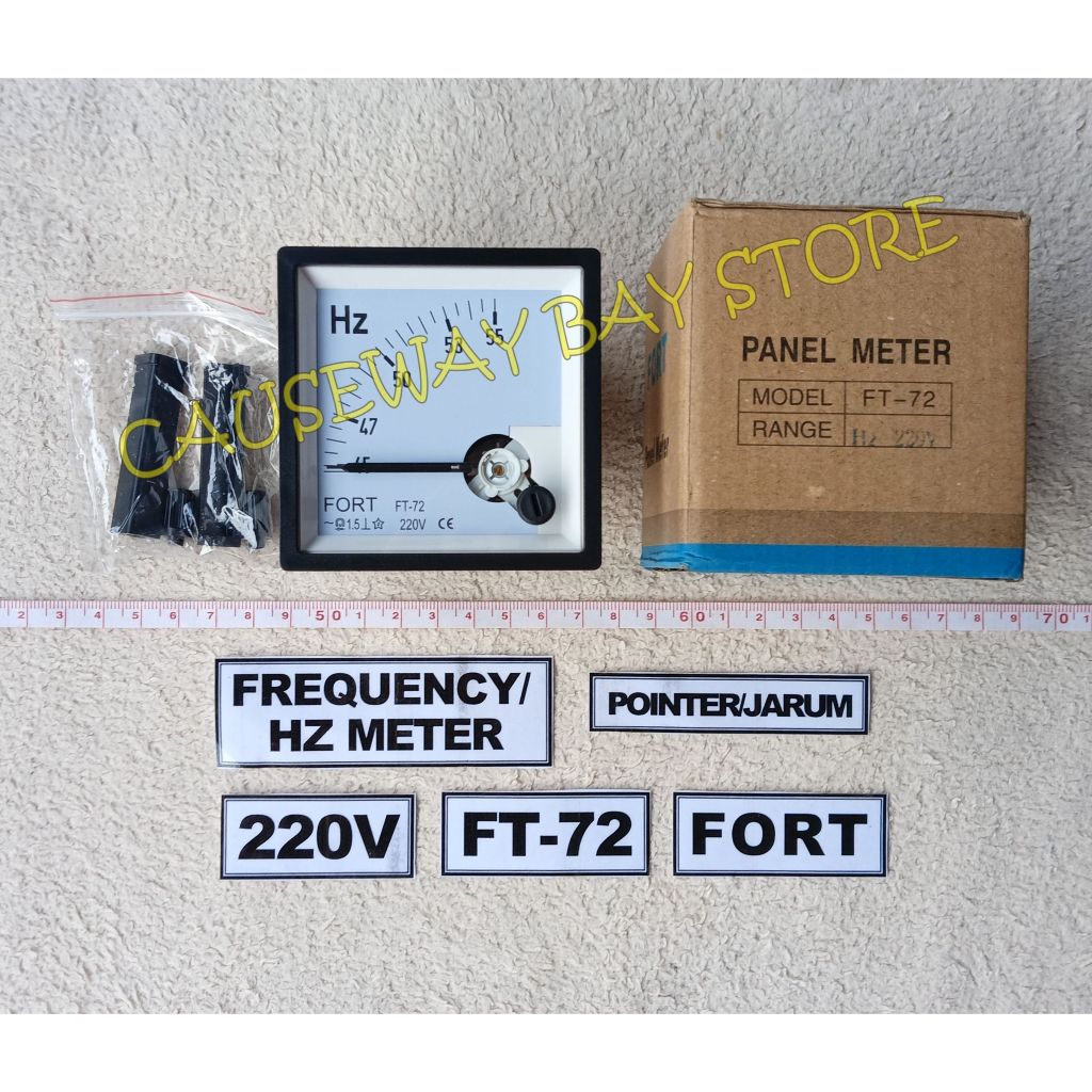 FREQUENCY / HZ METER 220V FT-72 FORT