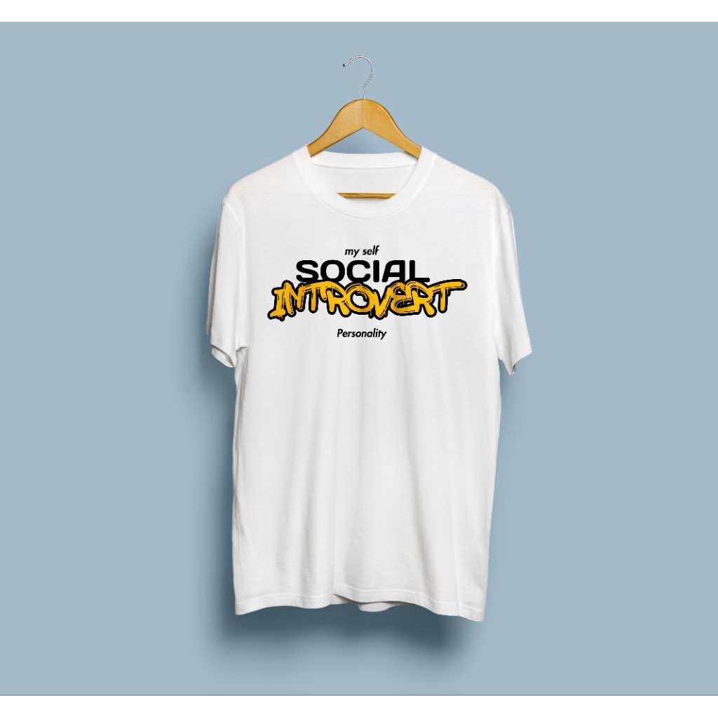 เสื้อยืดบุคลิกภาพ Arise social introvert