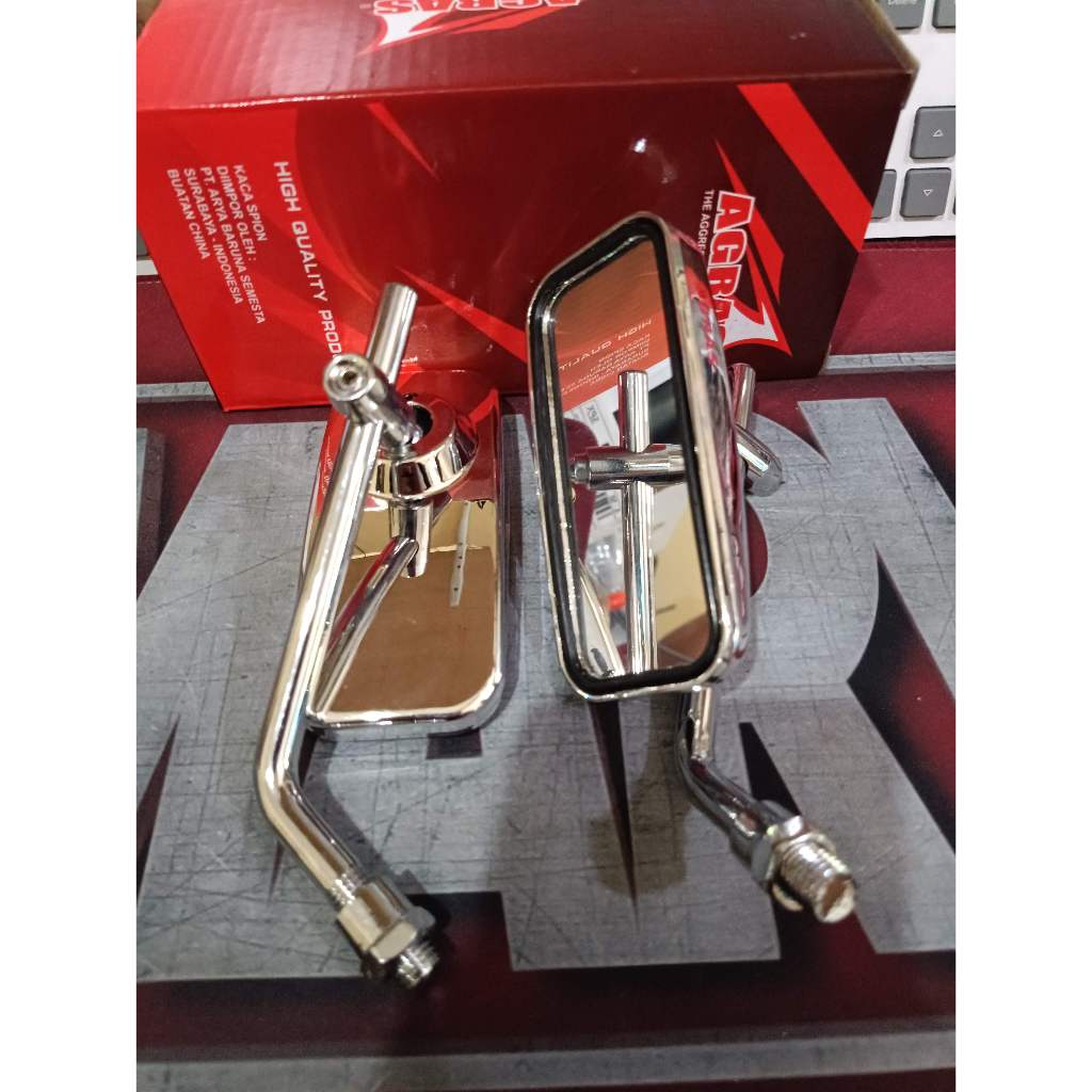Day Box Mirror Thread 14 Day Mirror Daytona รุ่น White Glass Import