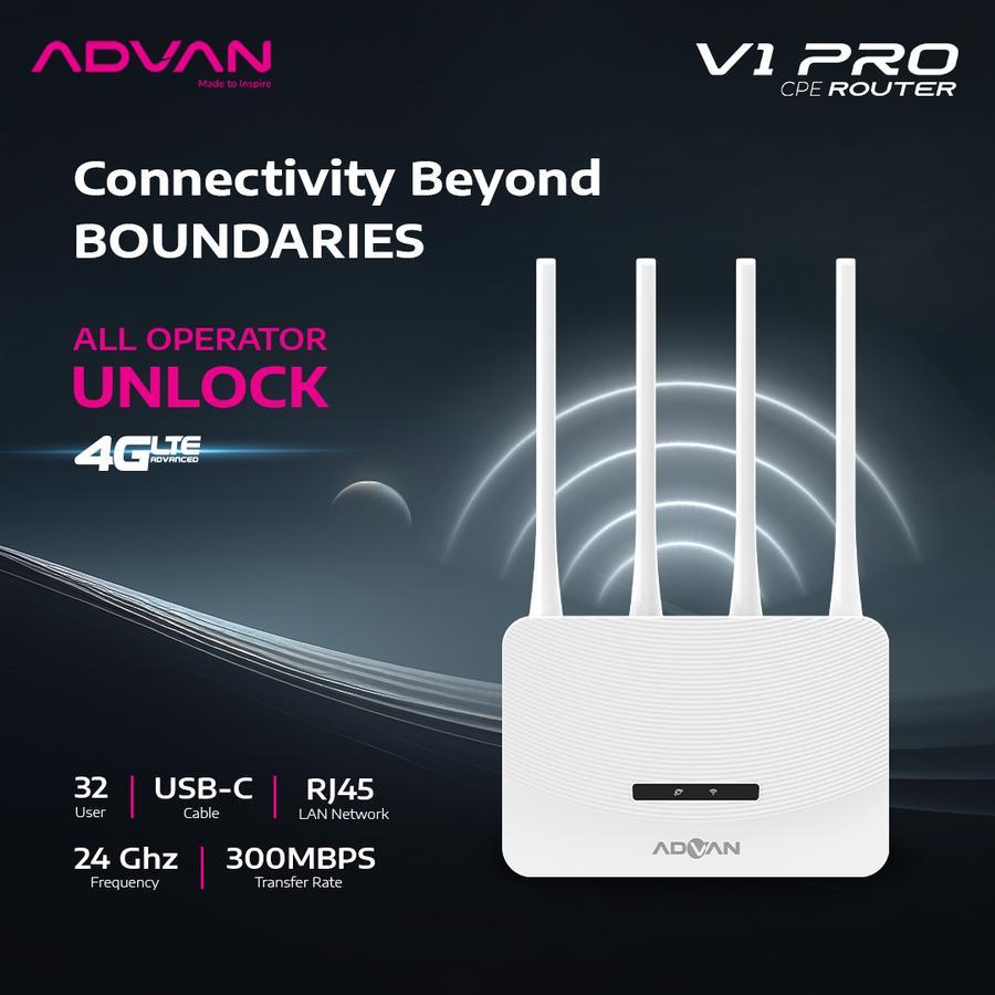 ADVAN CPE V1 PRO MODEM + WIFI + เราเตอร์ 4G LTE UNLOCK OPERATOR