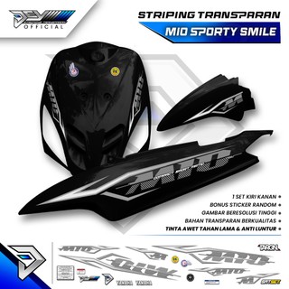 STRIPING TRANSPARAN MIO SPORTY DAN MIO SMILE | NEW DESIGN | PREMIUM QUALITY | PRINT UV