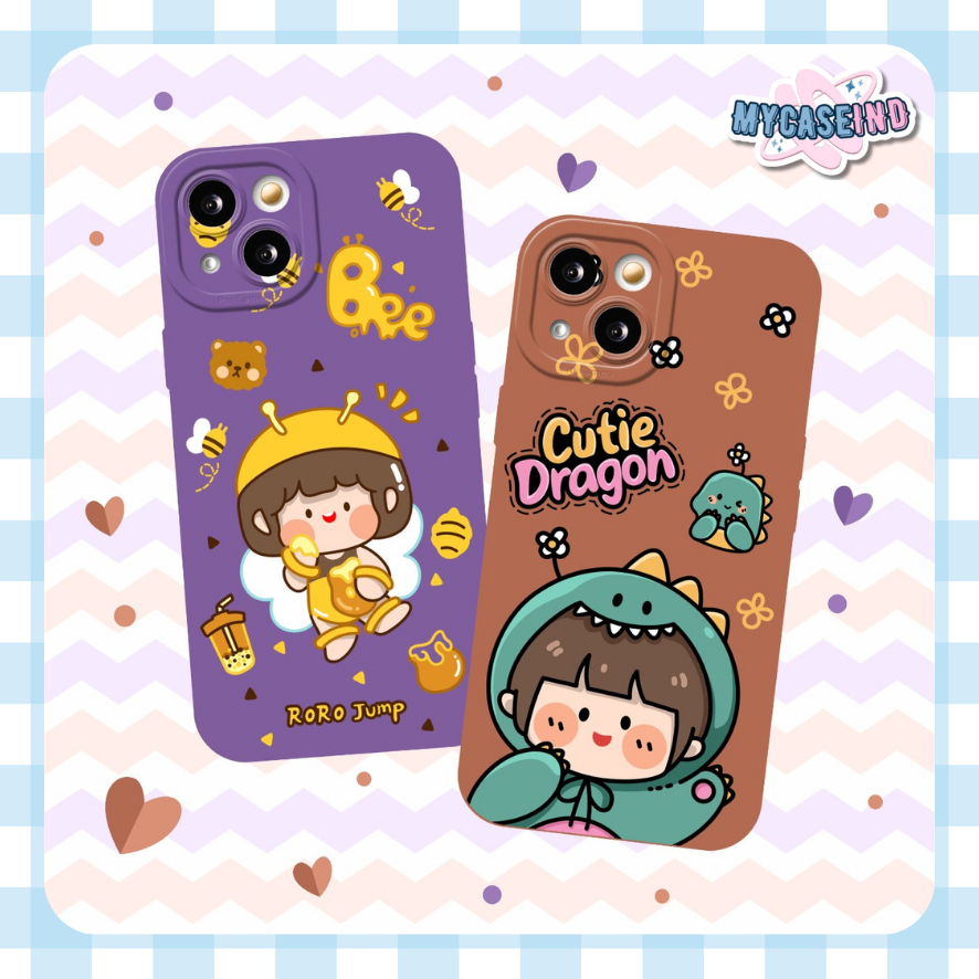 PRINTING PRO CAMERA GIRL DINO BEE case realme C55 7 c15 c20 c11 2021 c21 c21y c25y c25 c12 c35 narzo