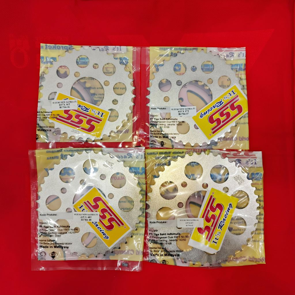 REAR GEAR SSS 415 CHROME SUZUKI SATRIA FU NEW / FU OLD / FU FACELIFT / SATRIA 2T / SMASH / TORNADO S
