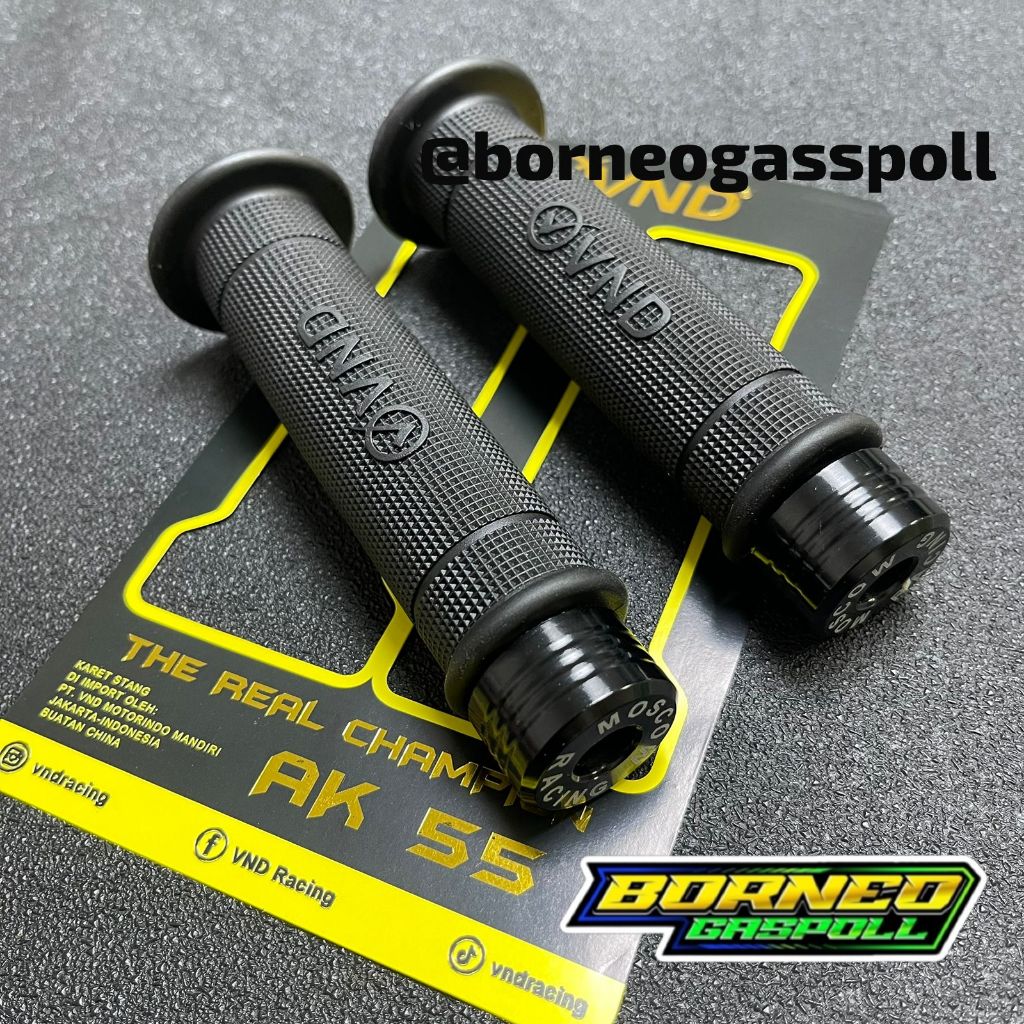 ปลอกแฮนด์ VND AK55 + Jalu Stang MR RACING Universal รถจักรยานยนต์ทั้งหมด HandGrip VND AK 55 plus Jal