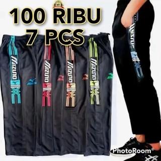 Paket Usaha!! 90Ribu Dapat 7pcs Celana Training Mizuno Panjang Sport Olahraga Pria dan Wanita