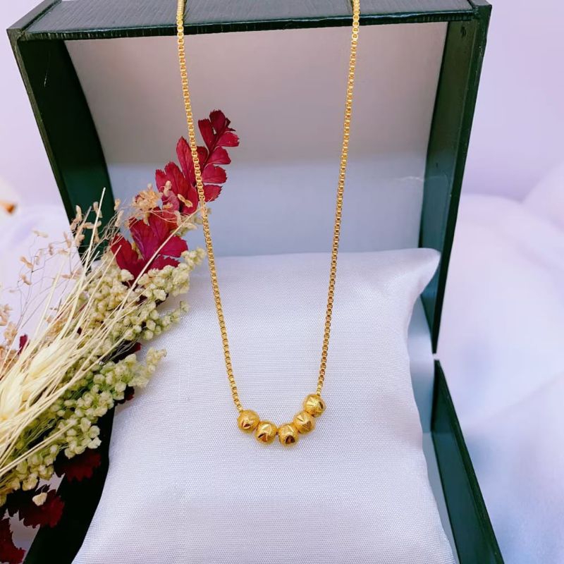 สร้อยคอแฟชั่นผู้หญิง Boba titanium ล่าสุด