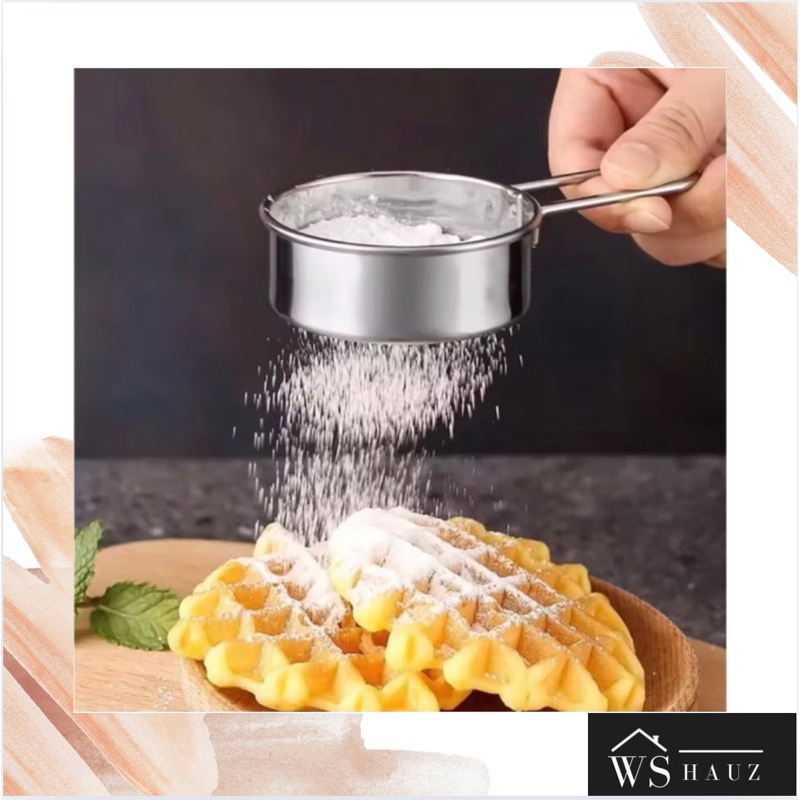 MINI SIEVE FOR FLOUR, SUGAR, POWDER, TEA, COFFEE, STAINLESS STEEL