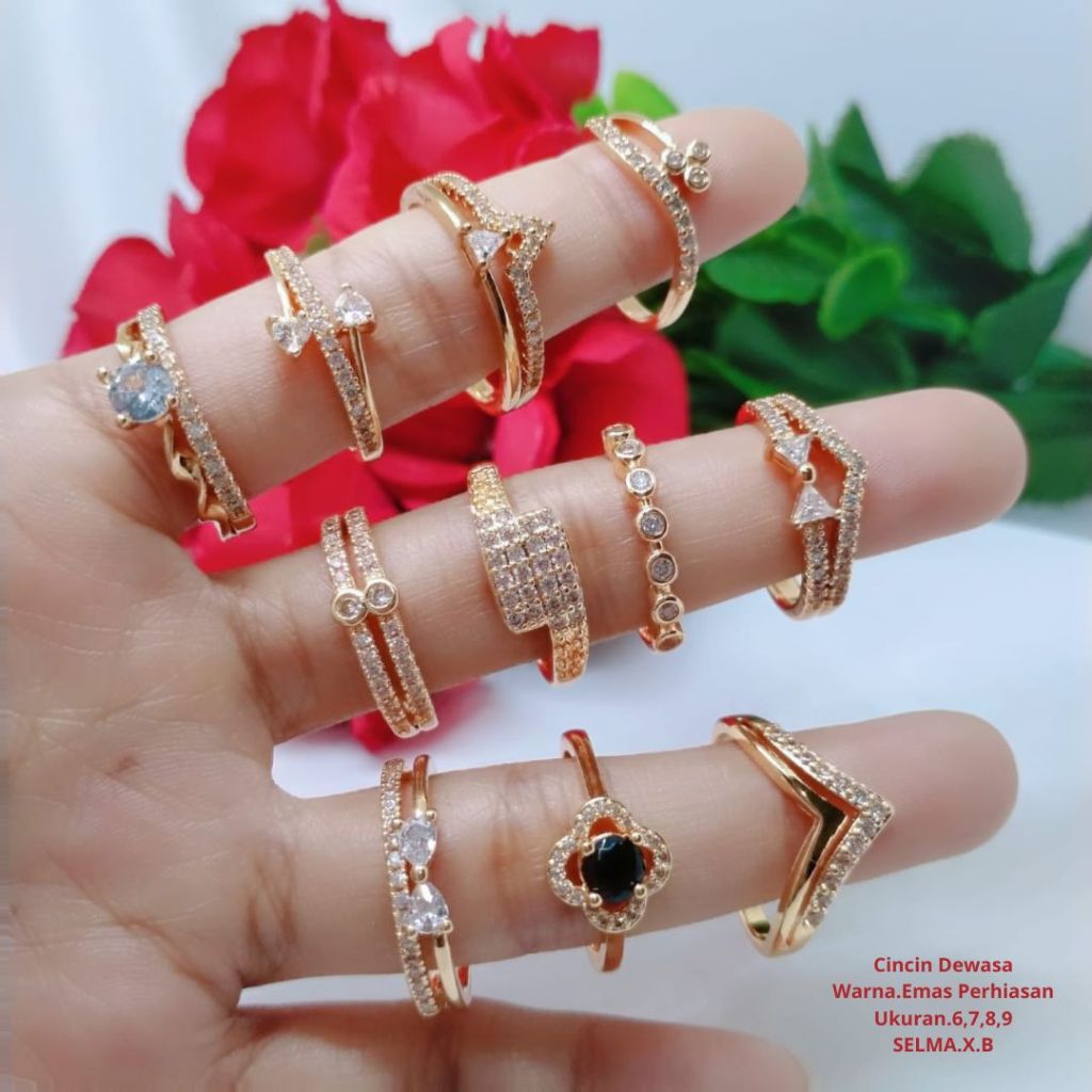 Xuping Titanium Copper Jewelry Accessories Ring Adult Gold Plated Jewelry C84