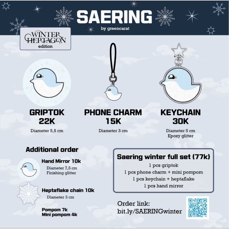 Got7 SAERING WINTER edition fanmade keyring