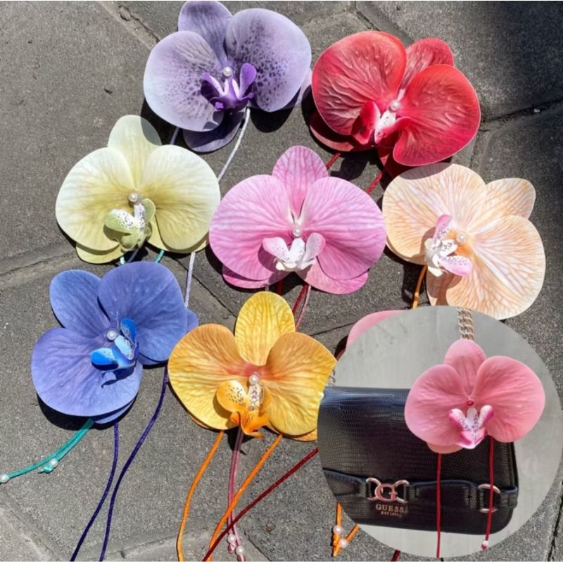 GANTUNGAN Orchid Charm Orchid Bag Charm Orchid Bag Hanger อุปกรณ์กล้วยไม้พวงกุญแจ u