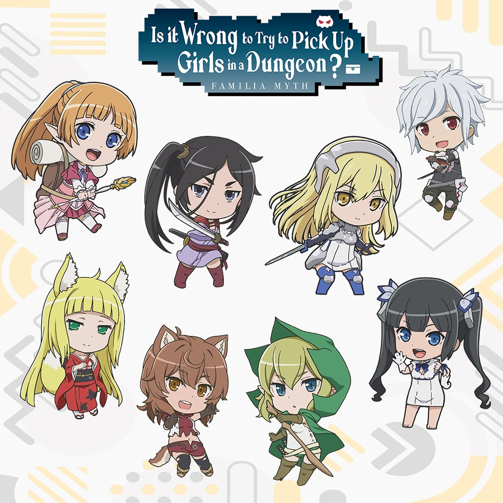 พวงกุญแจ GANTUNGAN DanMachi / พวงกุญแจอนิเมะ DanMachi / พวงกุญแจกระดิ่ง, Hestia, Ais