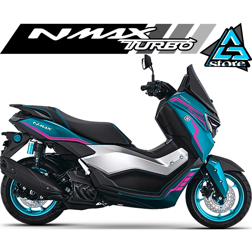 ใหม่ NMAX TURBO STRIPING/NM.511/สติ๊กเกอร์ตัด/SIMPLE NMAX TURBO STRIPING/MOTORCYCLE, CARRY, สติ๊กเกอร์จักรยาน