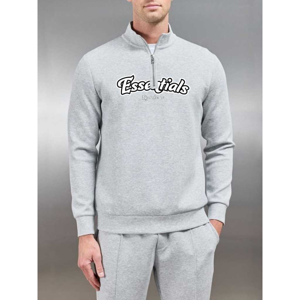 Halfzip Sweater Essentials - Essentials Besic Premium High Quality / เสื้อแจ็คเก็ตผู้ชายและผู้หญิง