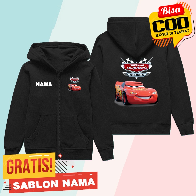 McQueen Racing Academy Kids Zipper / Lightning McQueen Racing Academy เสื้อแจ็คเก็ตเด็กชายและเด็กหญิ