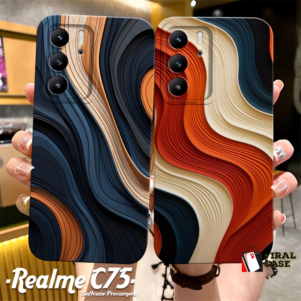 HP ล่าสุด REALME C75 4G 2024 / REALME C75X 4G 2024 / REALME C65 4G 2024 Case - เคสแฟชั่นนามธรรม - เค