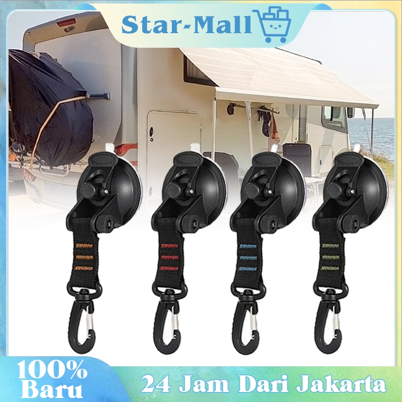 TENDA 4 ชิ้นดูดถ้วย Camping Car Camping เต็นท์อุปกรณ์เสริม