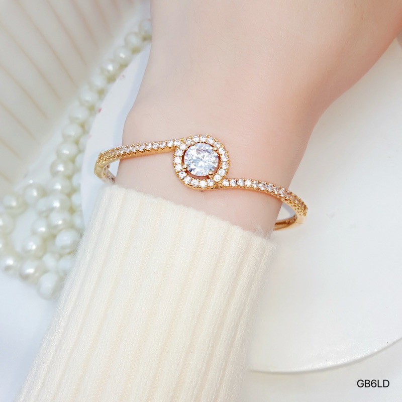 GB65LD สร้อยข้อมือกําไลข้อมือผู้หญิงไทเทเนียม