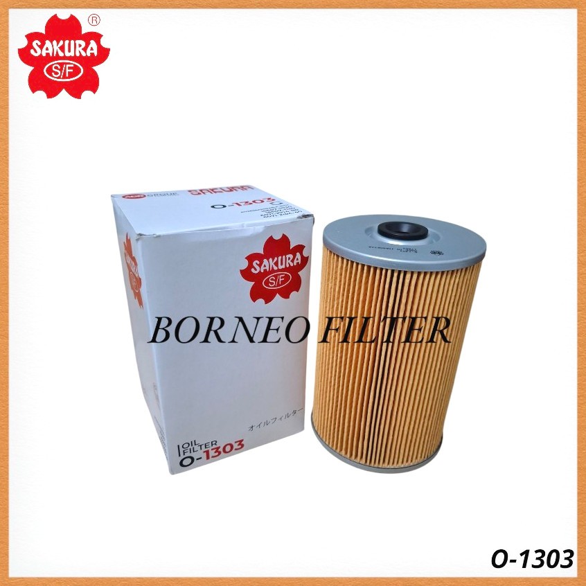 O-1303 กรองน้ํามันซากุระ O1303 P550010 LF3319 P723 SFO4754 JOE-14001 JOE14001 126650-35350 15607-103