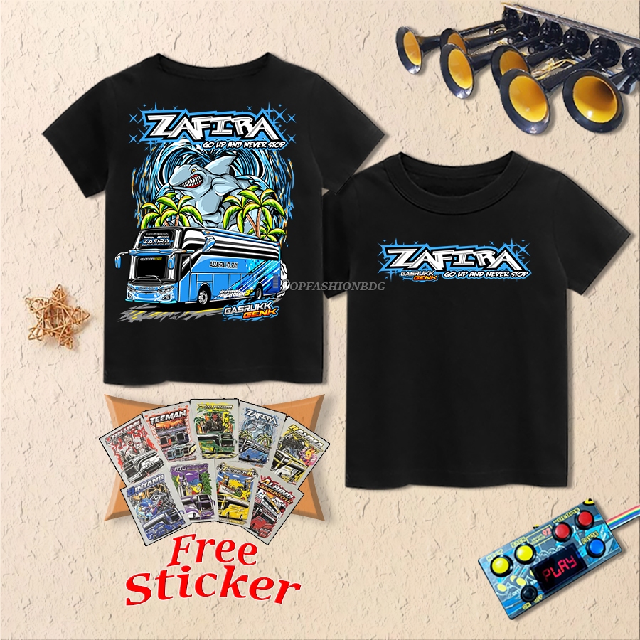 เสื้อยืด ZAFIRA Jetbus 5 Bus, เสื้อ Vector Bus Mania สําหรับเด็กผู้ชาย, Tellet Bus 1-17 ปี