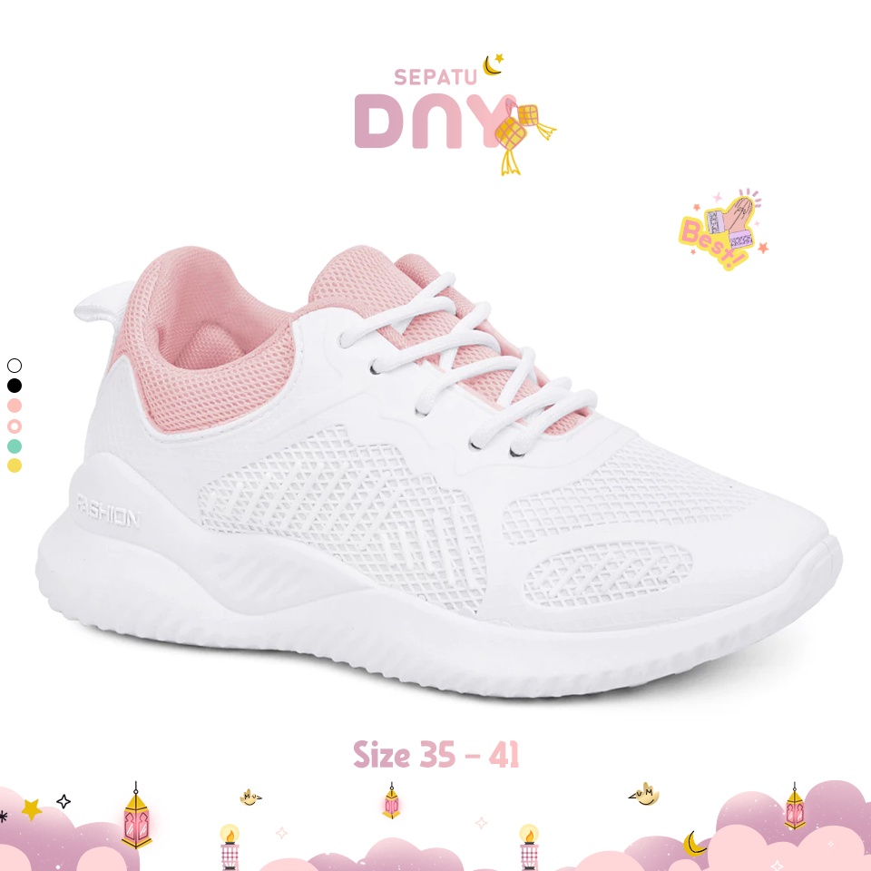 CODE Q6N DNY รองเท้าวิ่งสําหรับผู้หญิง, รองเท้ากีฬาผู้หญิง, รองเท้าผ้าใบเด็กผู้หญิง, รองเท้าวิ่ง Zum