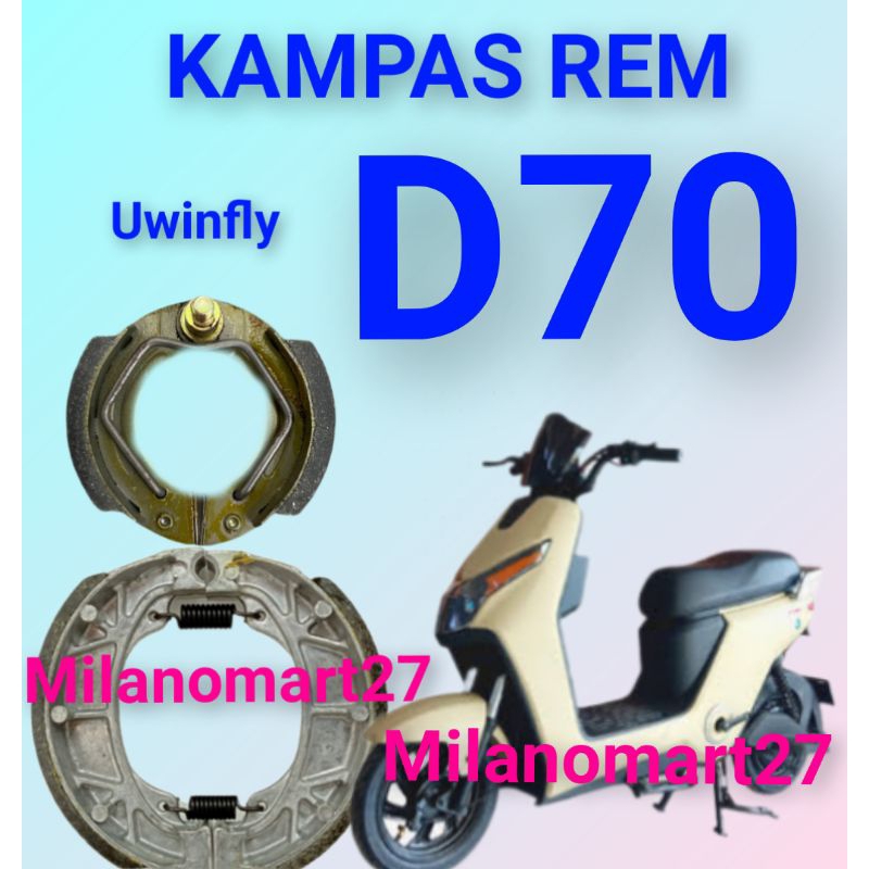 Uwinfly D70 ผ้าเบรค uwinfly d70 ผ้าเบรคจักรยานไฟฟ้า