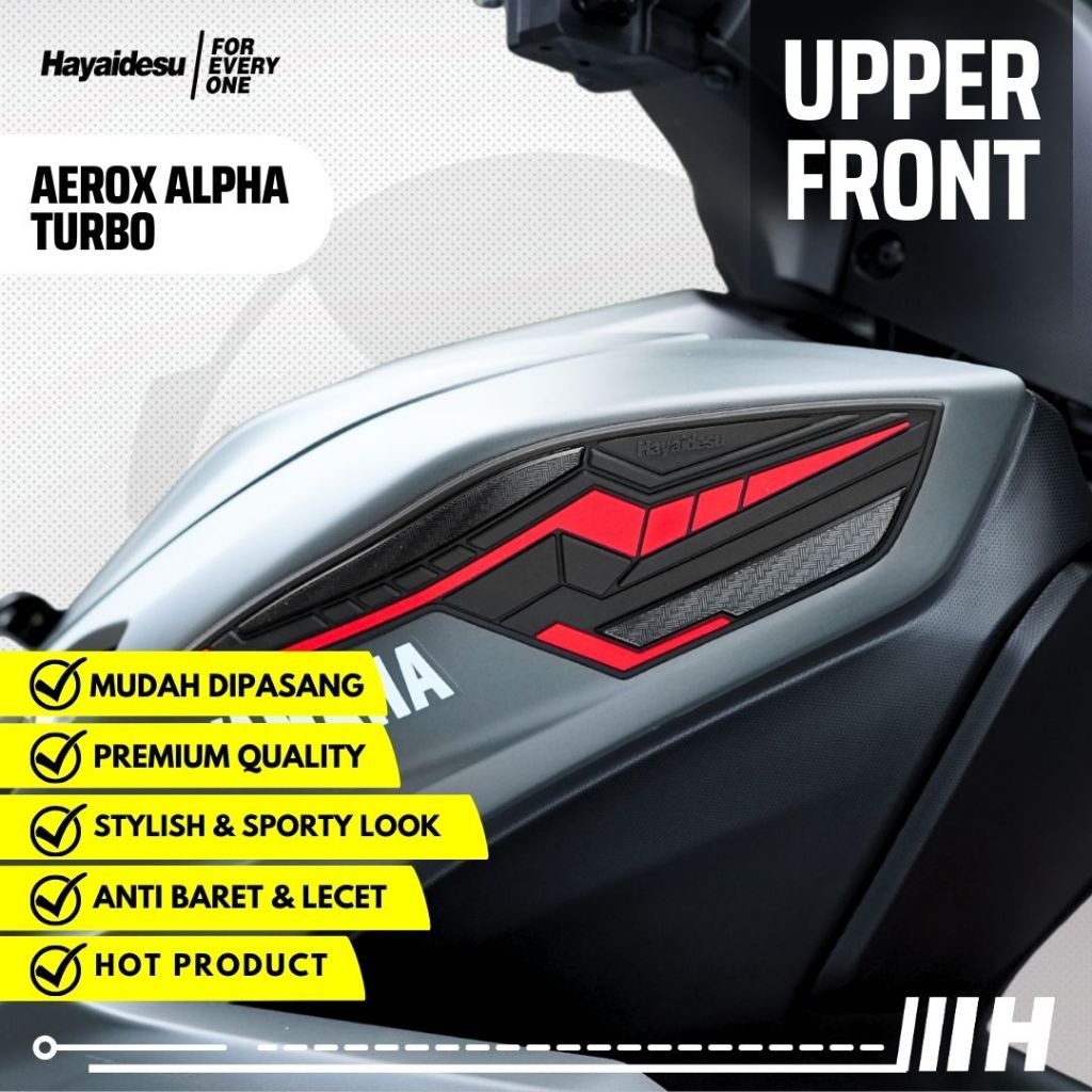 ฮายาเดซู Yamaha AEROX ALPHA (มาตรฐาน/Cyber City/Turbo) ตัวป้องกันหน้าจอ UPPER ฝาครอบด้านหน้า