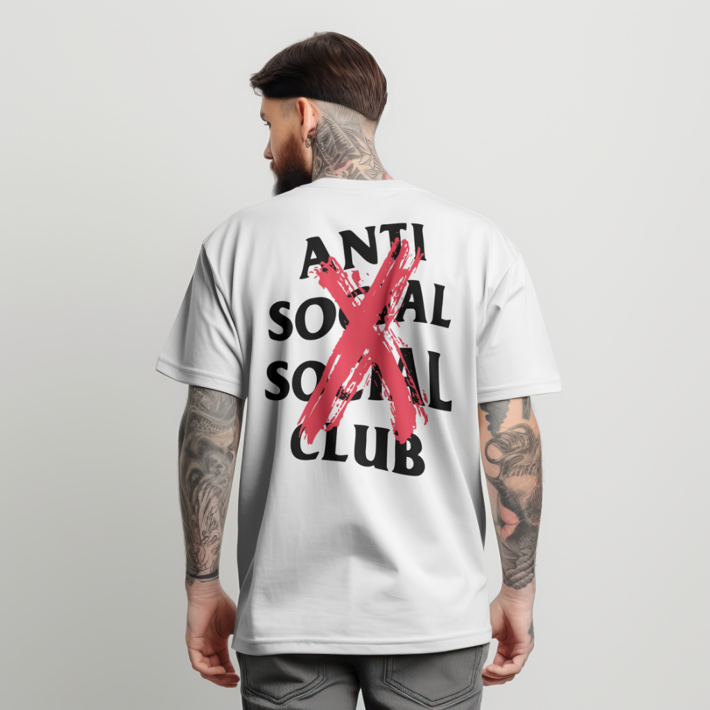 เสื้อยืด Unisex distro สําหรับผู้ชายและผู้หญิง ANTI SOCIAL SOCIAL CLUB 2 || 100% COTTON COMBED 24s P