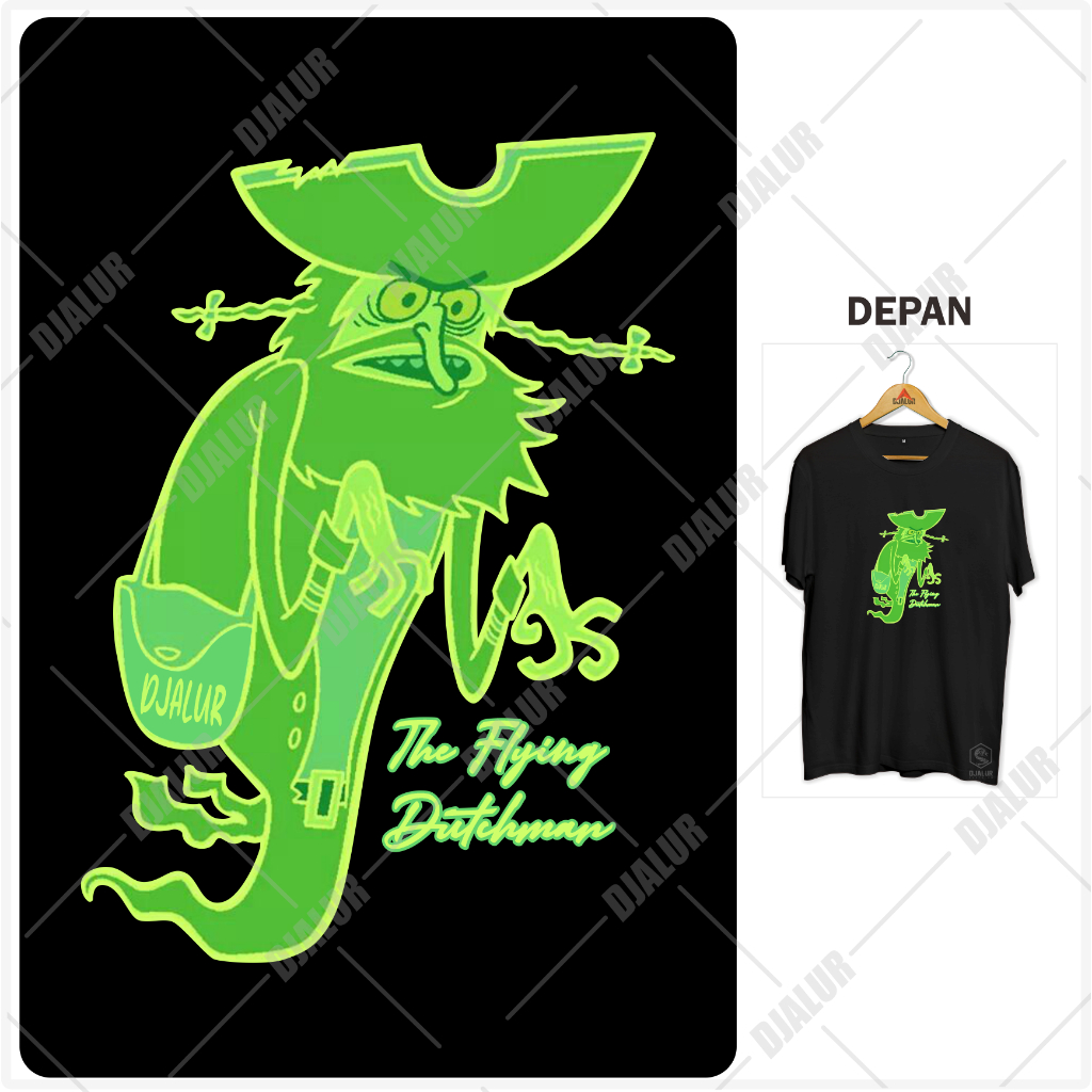 Flying Dutchman เสื้อยืด Spongebob Animation เสื้อยืดผ้าฝ้ายพรีเมี่ยม Combed 30s เสื้อผ้า Djalur