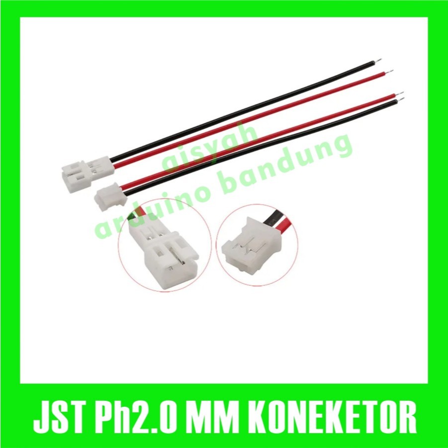 JST PH2.0 PH 2.0 มม.ขั้วต่อ 20 ซม.สาย PH 2.0 2Pin 2P 2 PIN 2 P 20 ซม.