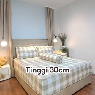 TINGGI 30 :SPREI ANTI GESER KOTAK ANTI AESTHETIC KOREA | SPREI HOME MADE