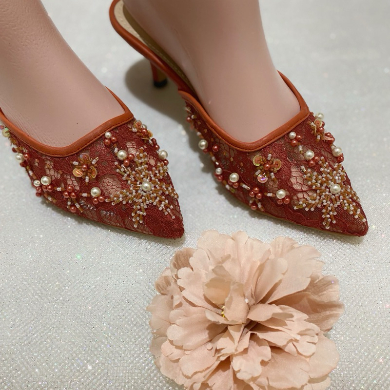 RALINE TERACOTA WEDDING SHOES WEDDING SHOES รองเท้าปาร์ตี้