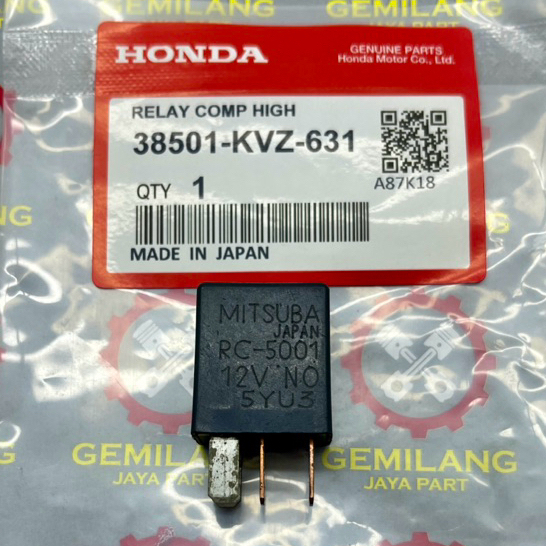 28501-KVS-631 Mitsuba รีเลย์สตาร์ท 4 ขา Beat Fi Genio Scoopy Original Honda VIETNAM