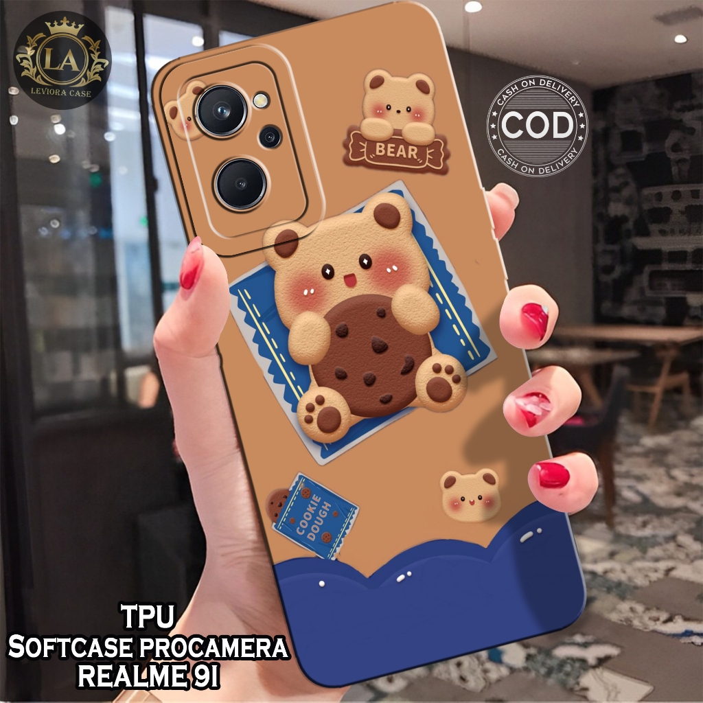 HP เคส Realme 9i ล่าสุด - เคส Leviora - เคสแฟชั่น Bear - เคส Realme 9i Softcase - เคส Pro - เคส Real