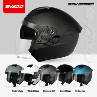 HELM RSV SV300 SERIES ALL SOLID COLOR - HELM HALF FACE SERTIFIKASI SNI, DOT, ECE (RSV HELMETS)