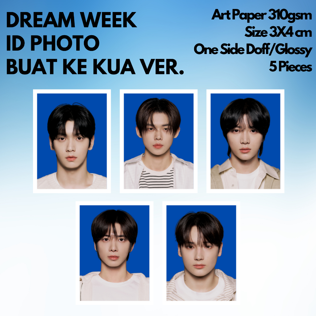 [KUKIRA] ID Photo 3x4 Dream Week 2025 Soobin Yeonjun Beogyu Taaehyun Hueningkai