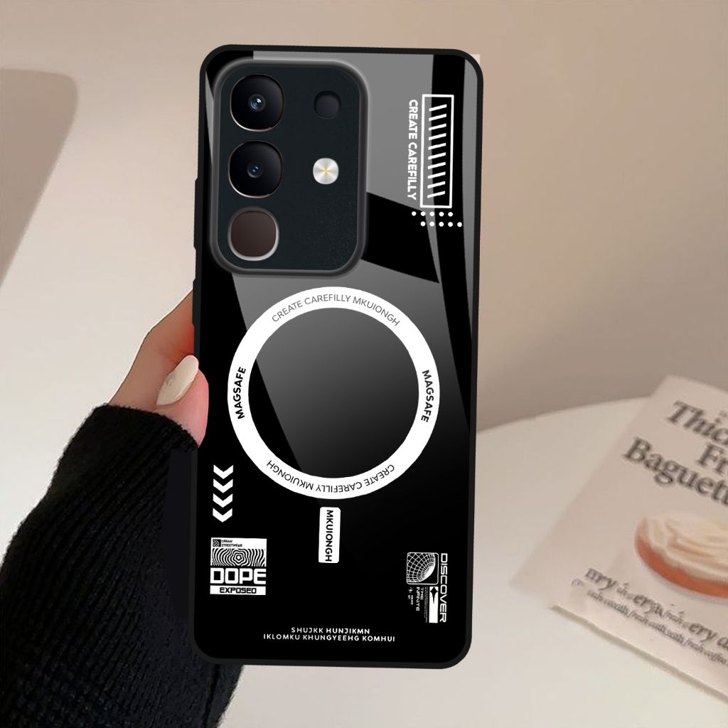 [MG594] เคสสําหรับ Vivo Y29 4G Y19S PRO V40 LITE (ประเภทอื่นแชท Admin) - เคส Glass Vivo Y29 4G - เคส