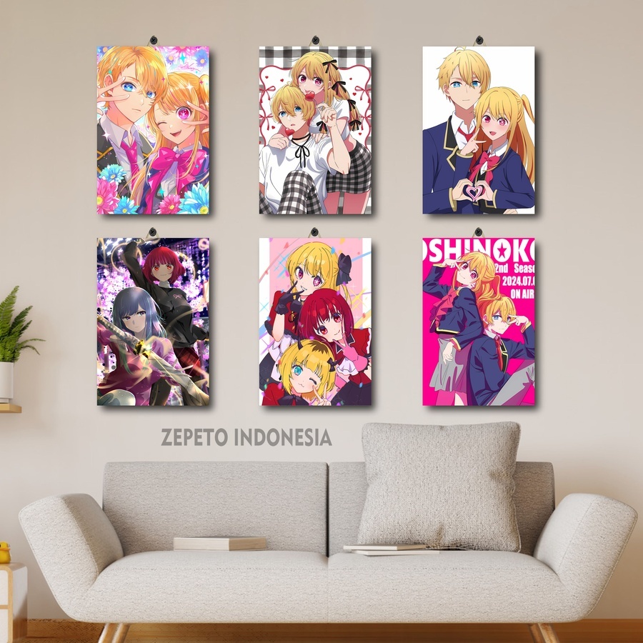 โปสเตอร์ห้องสุนทรียภาพอนิเมะ Waifu Oshi No Ko / Zepeto อินโดนีเซีย / โปสเตอร์สุนทรียศาสตร์ / B7L|RNX