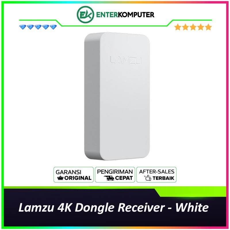 ตัวรับสัญญาณ Dongle Lamzu 4K - สีขาว