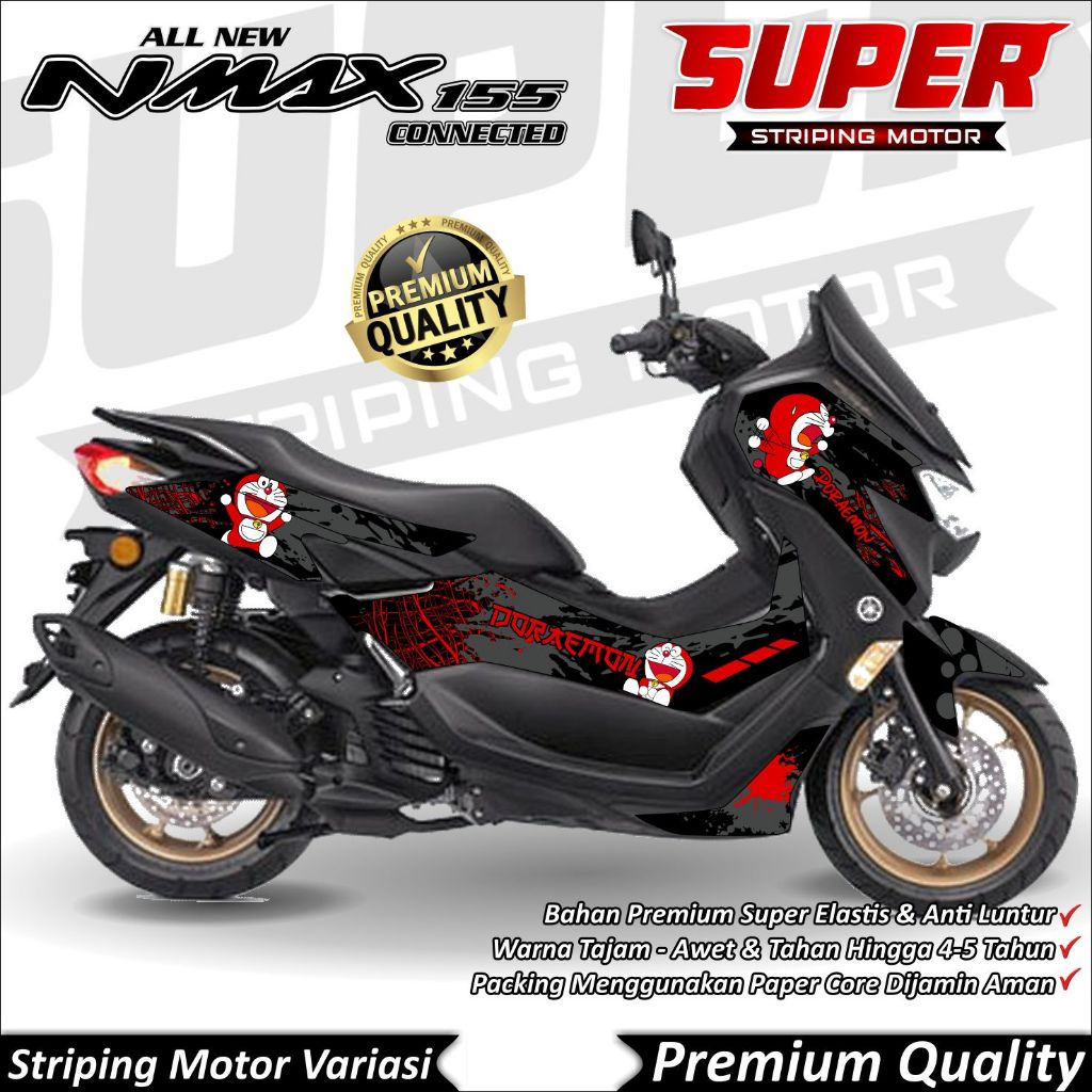 Nmax New 2020 - 2022 สติ๊กเกอร์ Anti-Fade Cool Nmax New 2020 - 2022 Striping Yamaha Nmax New 2020 - 