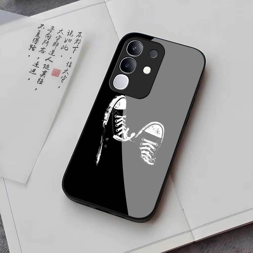 HP VIVO Y29 4G Glass Softcase - เคสโทรศัพท์ VIVO Y29 4G ล่าสุด [M255] เคส VIVO - Cool Motif Aestheti