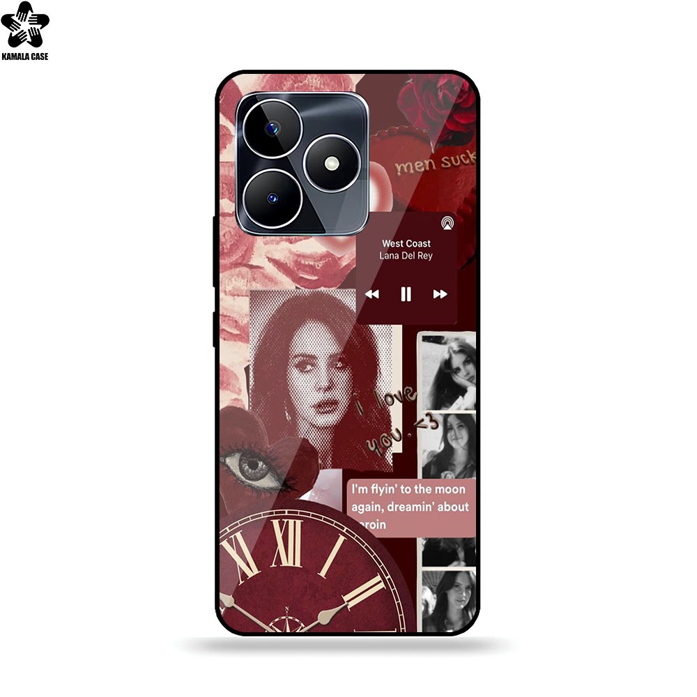 KAMALA CASE GLOSSY PREMIUM LANA DEL REY MOTIF FOR TYPE REALME C53 C51 NOTE 50 - COOL CASE - เคสใหม่ล