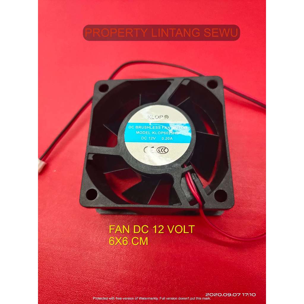 พัดลม DC 12V 6CM X 6CM 6X6 CM BLOWER COOLER