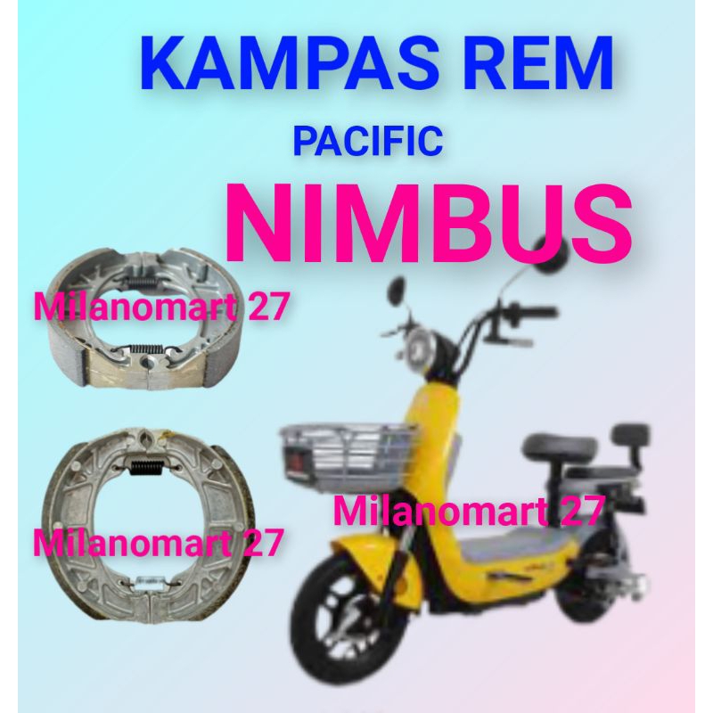 ผ้าเบรค Pacific Nimbus ผ้าเบรคจักรยานไฟฟ้า Pacific Nimbus