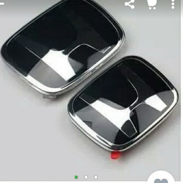 สัญลักษณ์สีดํา Honda Odyssey RB1 RB2 RB3 โลโก้ RC กระจกสีดําดูพวงมาลัยหน้าหลังมันวาว
