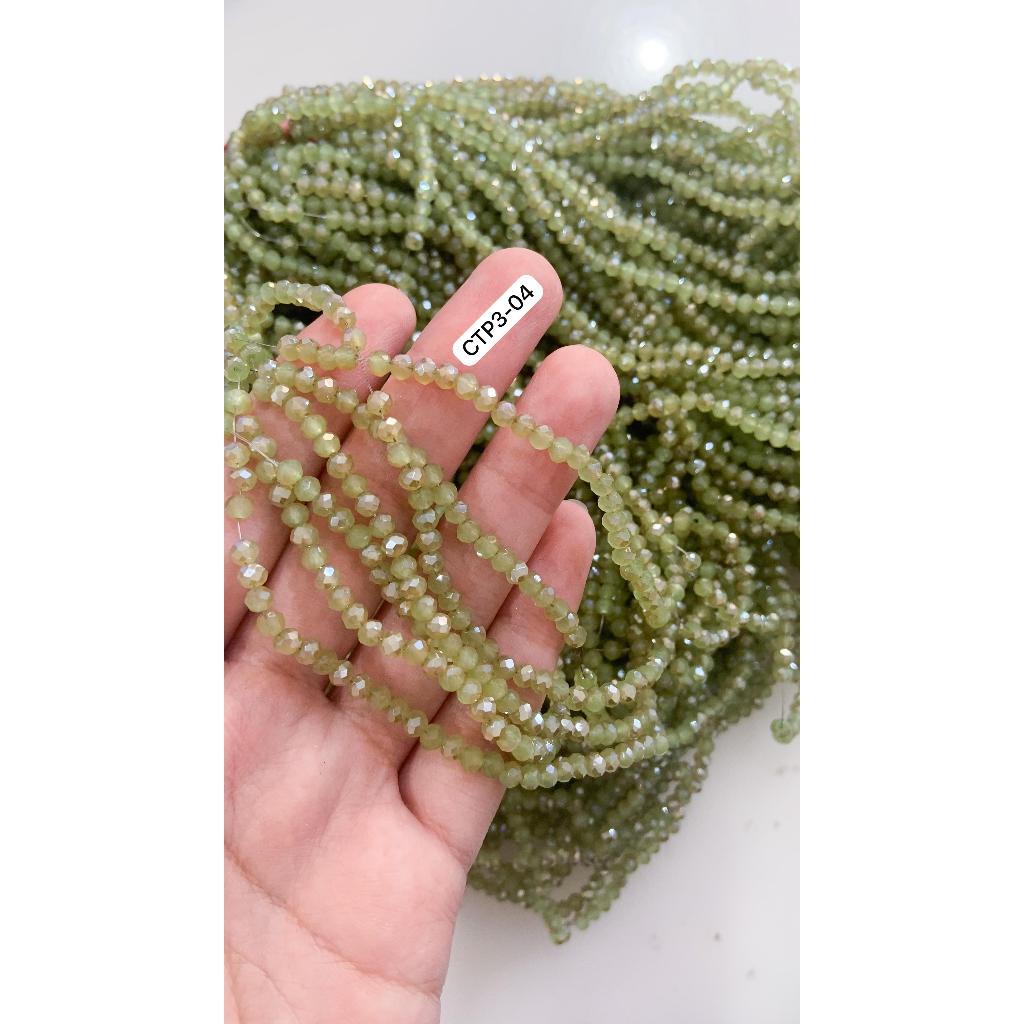 CZECH PAO DOFF 3MM / CZECH DOFF CRYSTAL / CZECH PAO / CZECH PAO BEADS / CZECH PAO BEADS / CZECH DOFF