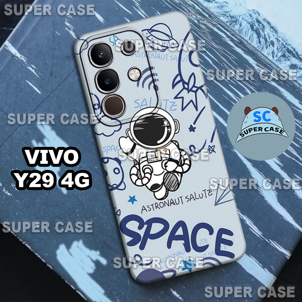 (Q6) Procamera Softcase สําหรับ VIVO Y29 4G HP ใหม่ล่าสุด | ASTRONAUTS MOTIF | VIVO Y29 4G I Casing 